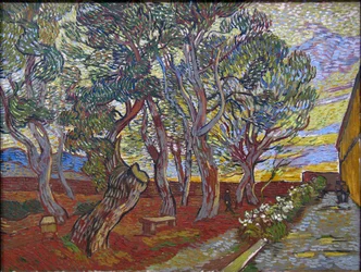 Der Garten der Anstalt Saint Paul